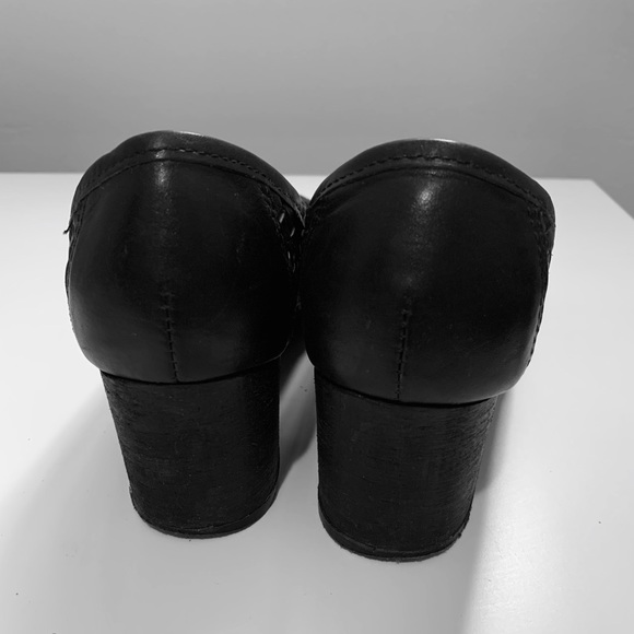 Bottega inspired Genuine Leather Black Heels - Picture 2 of 6